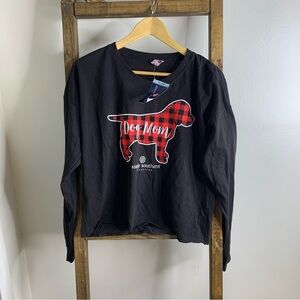 Simply Southern Plaid Dog Mom Crop Top